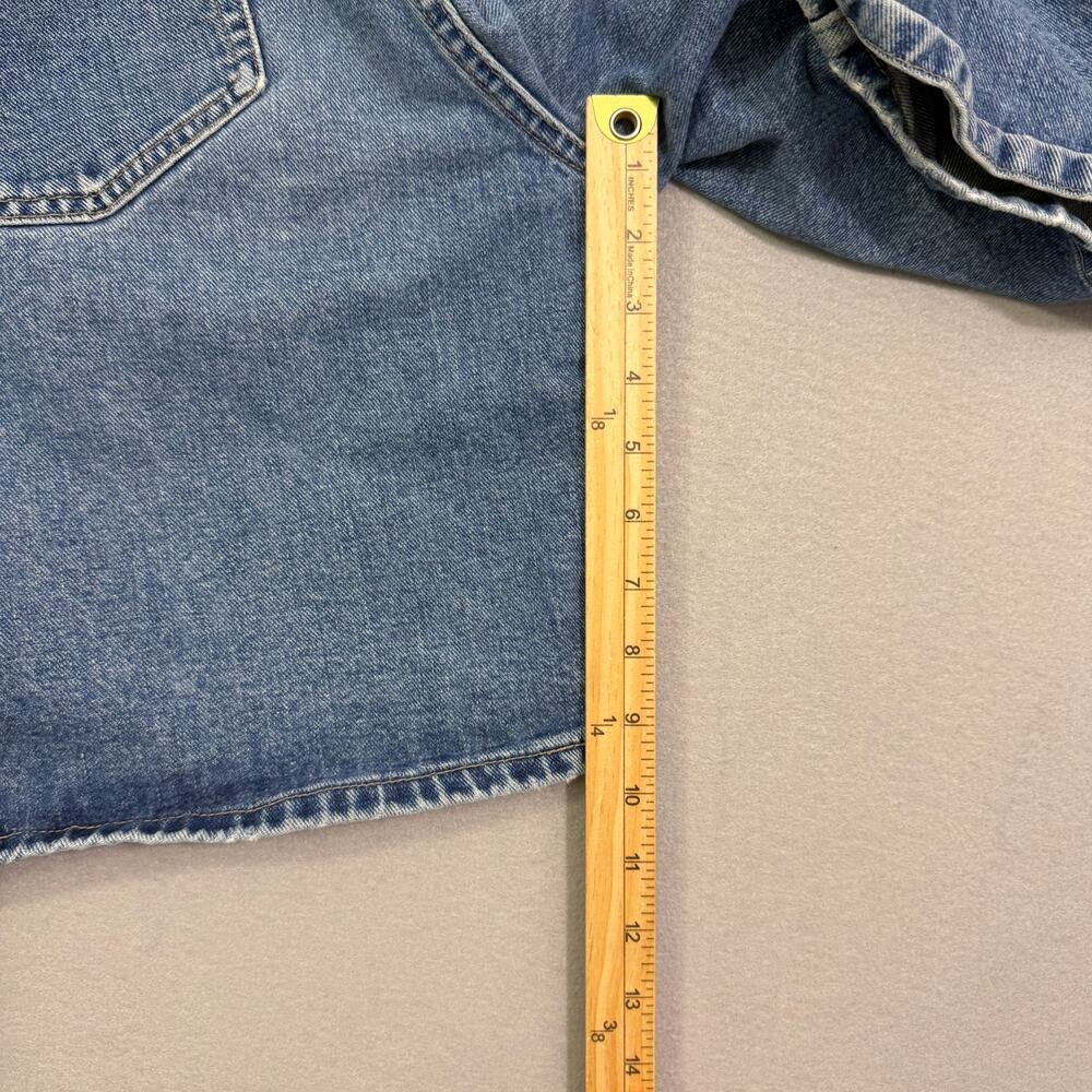 Vintage Mossimo Jean Shorts Men's 32 Blue 10" Inseam Denim Jorts 90s USA Made - Picture 10 of 10